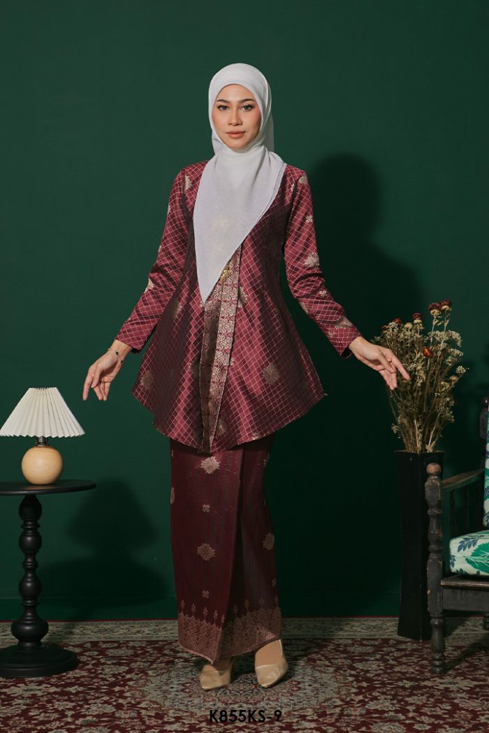 Kebaya Saloma in Maroon (K855KS-9)