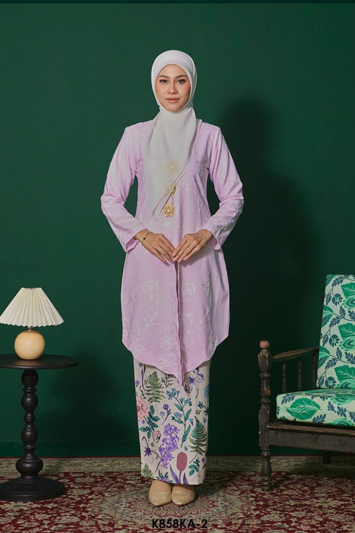 Kebaya Anggun 2.0 in Light Lilac (K858KA-2)
