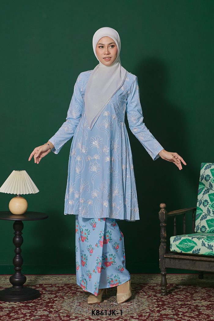 Juliana Kurung in Light Blue (K861JK-1)