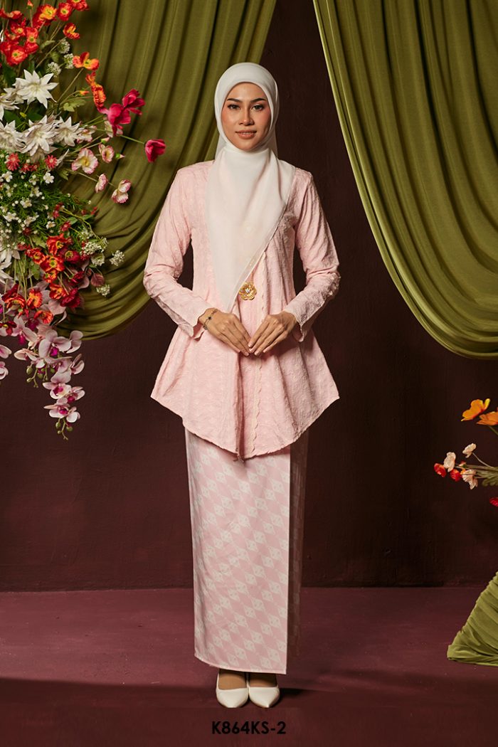 Kebaya Saloma in Soft Pink (K864KS-2)