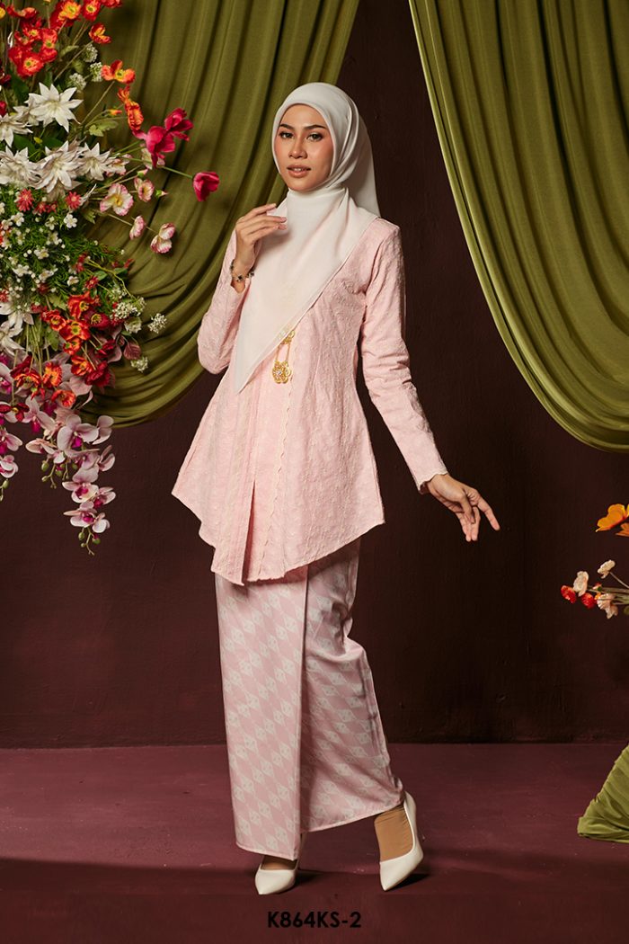 Kebaya Saloma in Soft Pink (K864KS-2)