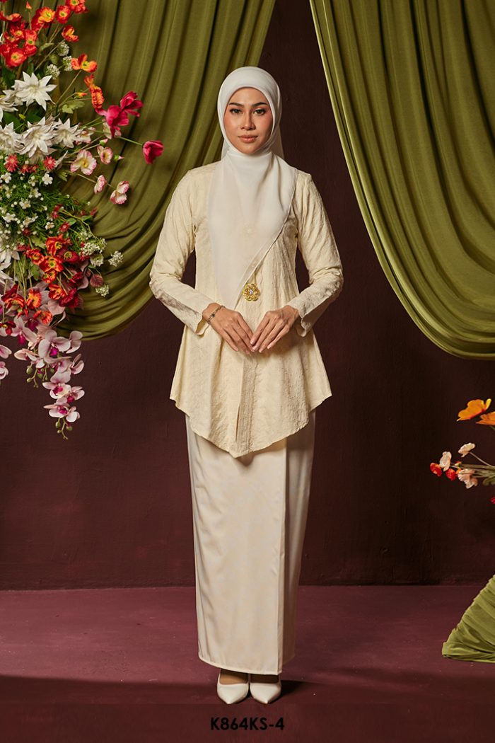 Kebaya Saloma in Butter Cream (K864KS-4)