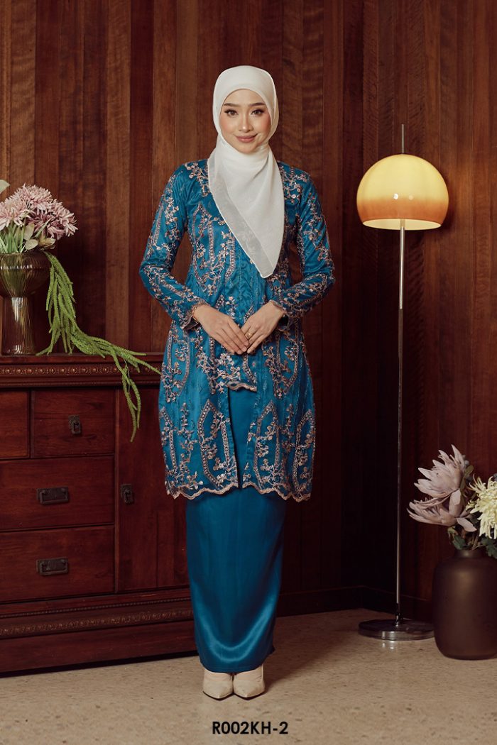 Kebaya Hanum in Dark Slate Blue (R002KH-2)