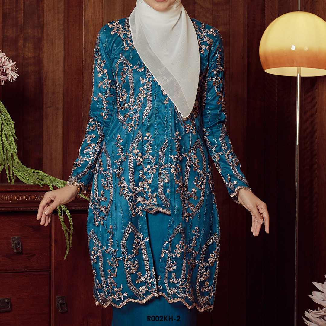 Kebaya Hanum in Dark Slate Blue (R002KH-2) - Image 4