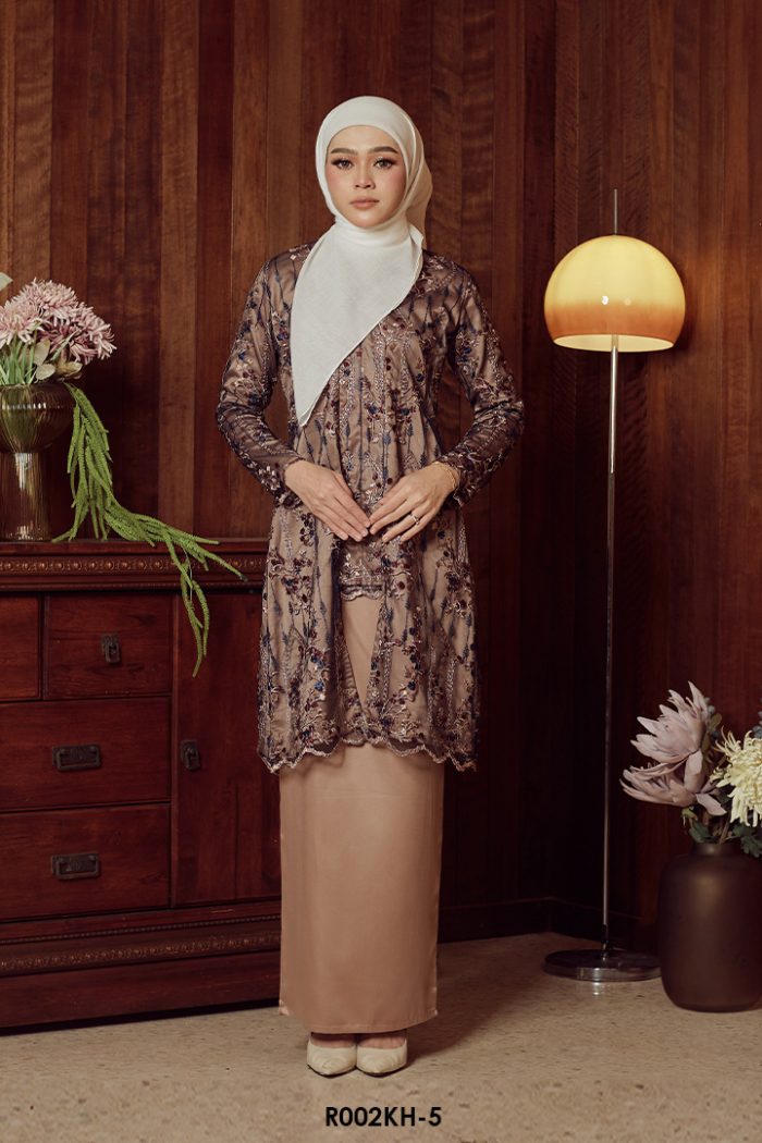 Kebaya Hanum in Dark Blue Brown (R002KH-5)