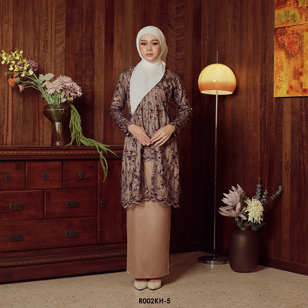 Kebaya Hanum in Dark Blue Brown (R002KH-5)