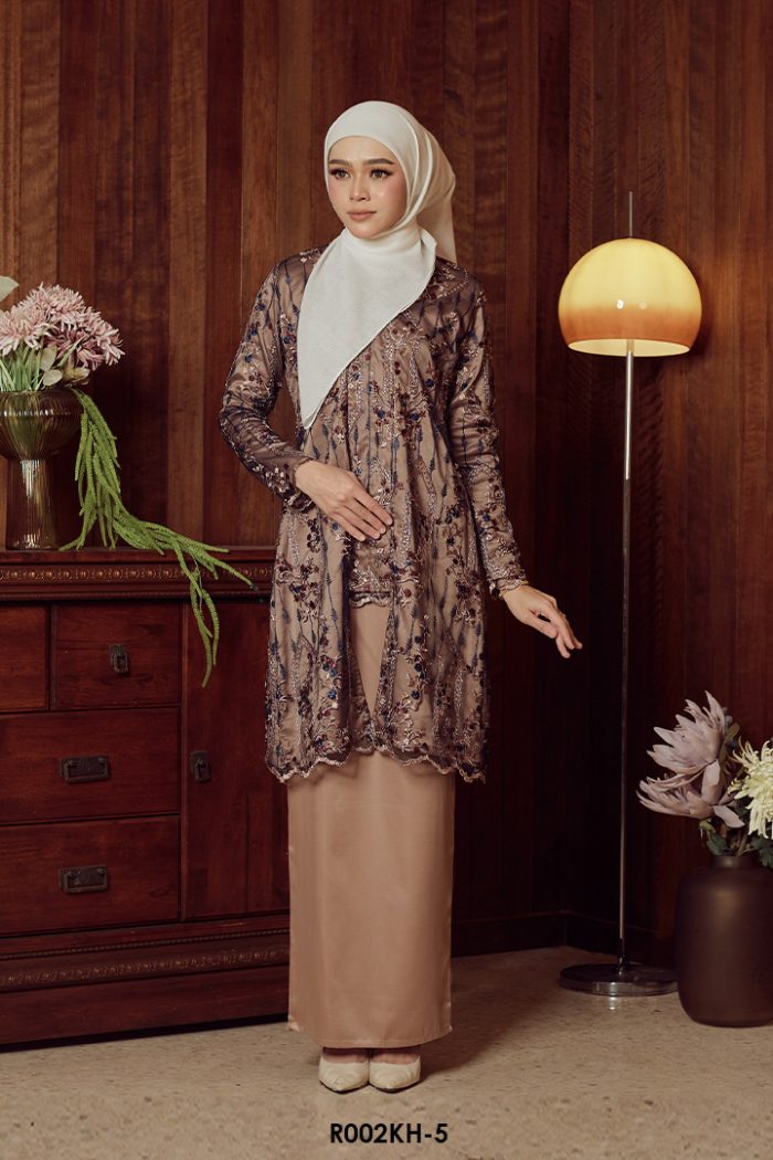 Kebaya Hanum in Dark Blue Brown (R002KH-5)
