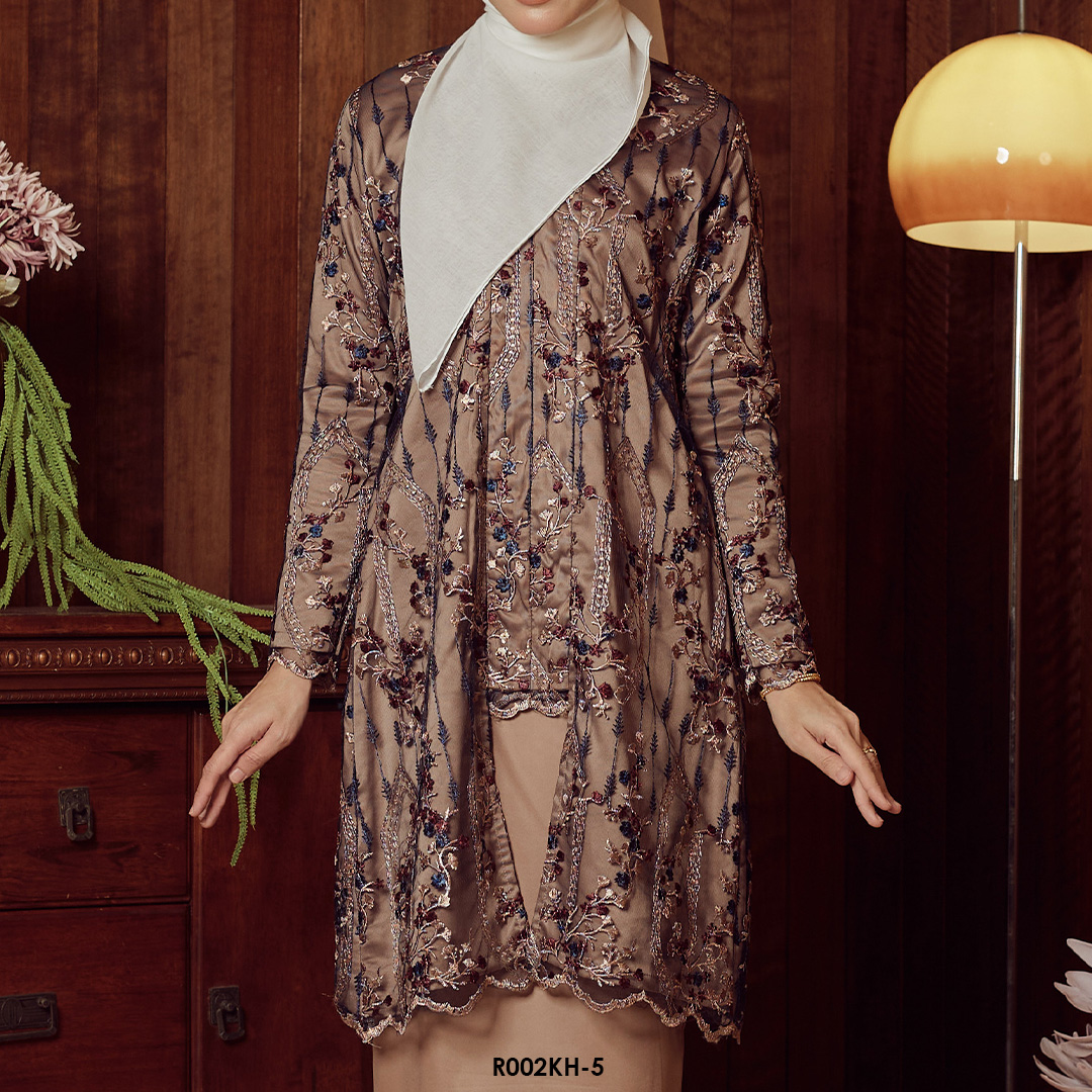 Kebaya Hanum in Dark Blue Brown (R002KH-5) - Image 4