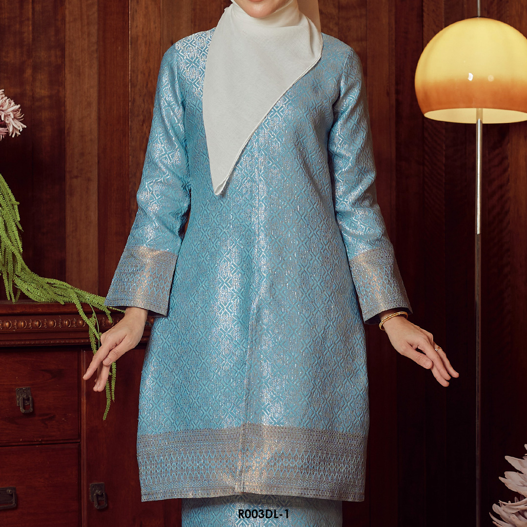 Delima Kurung in Bright Sky Blue (R003DL-1) - Image 4