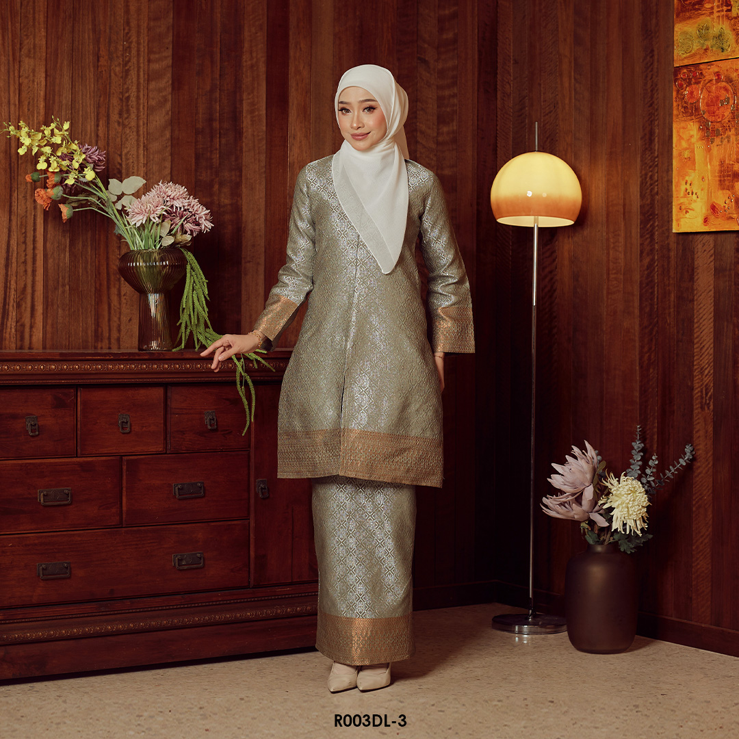 Delima Kurung in Sage Green (R003DL-3) - Image 2