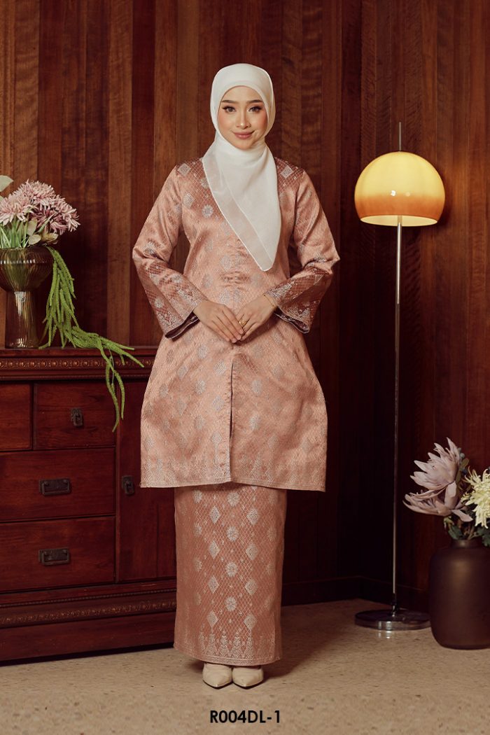 Delima Kurung in Dusty Pink (R004DL-1)