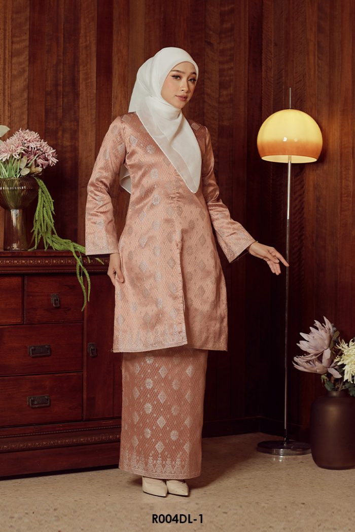 Delima Kurung in Dusty Pink (R004DL-1)