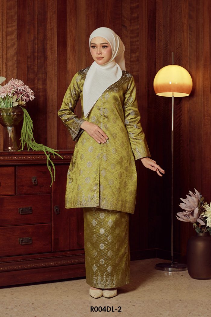 Delima Kurung in Olive (R004DL-2)