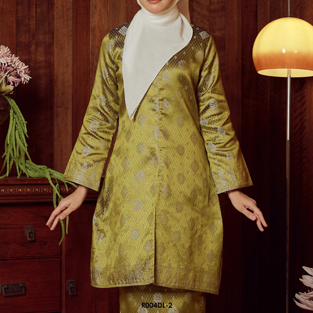 Delima Kurung in Olive (R004DL-2) - Image 4