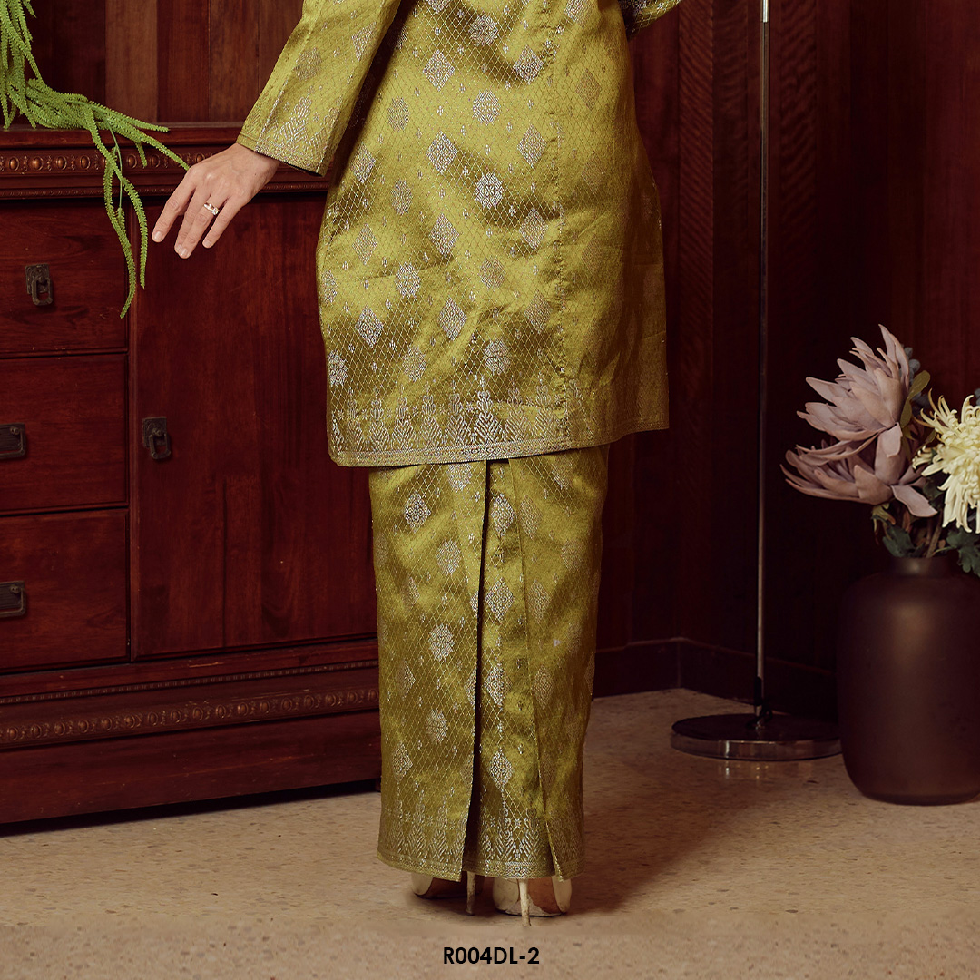 Delima Kurung in Olive (R004DL-2) - Image 3