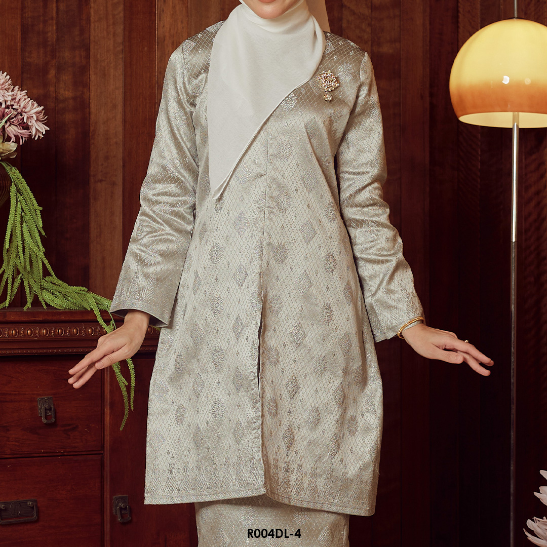 Delima Kurung in Warm Grey (R004DL-4) - Image 4
