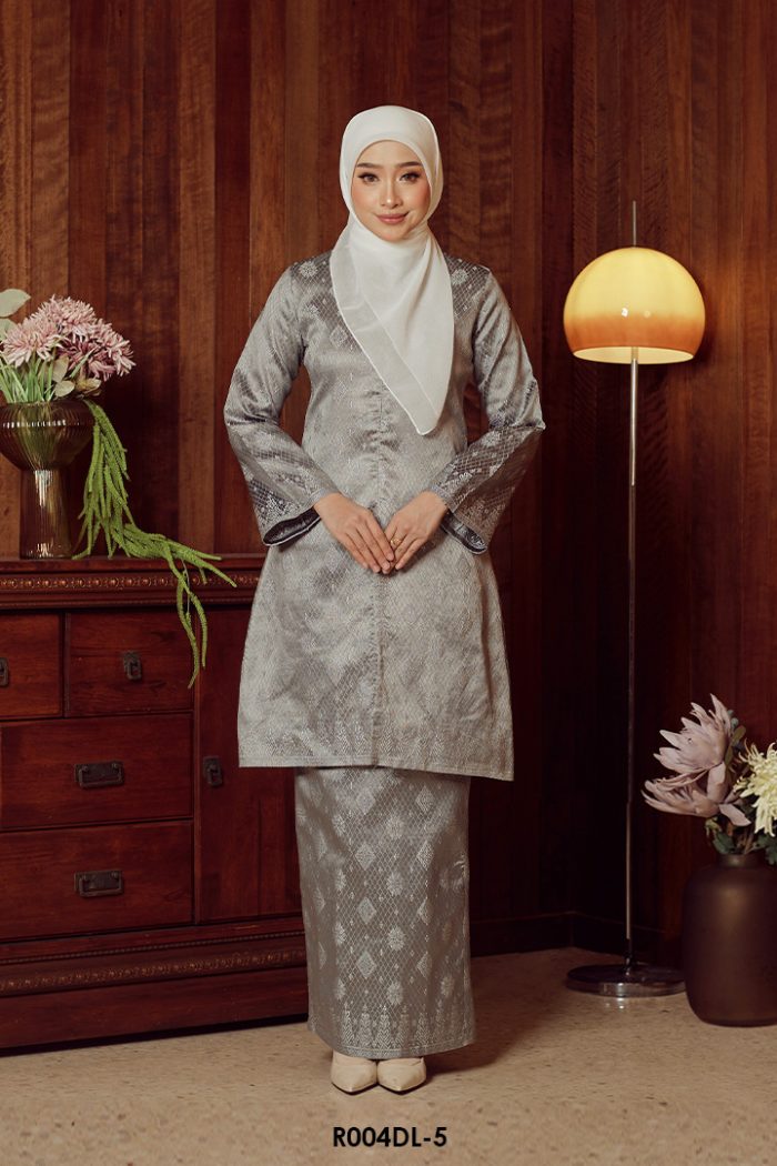 Delima Kurung in Silver (R004DL-5)