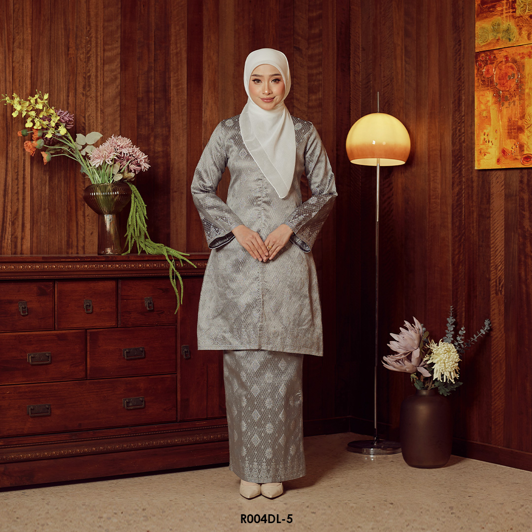 Delima Kurung in Silver (R004DL-5)
