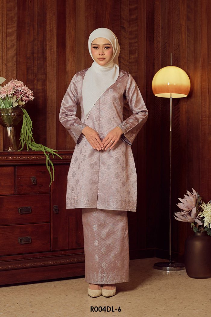 Delima Kurung in Faded Purple (R004DL-6)