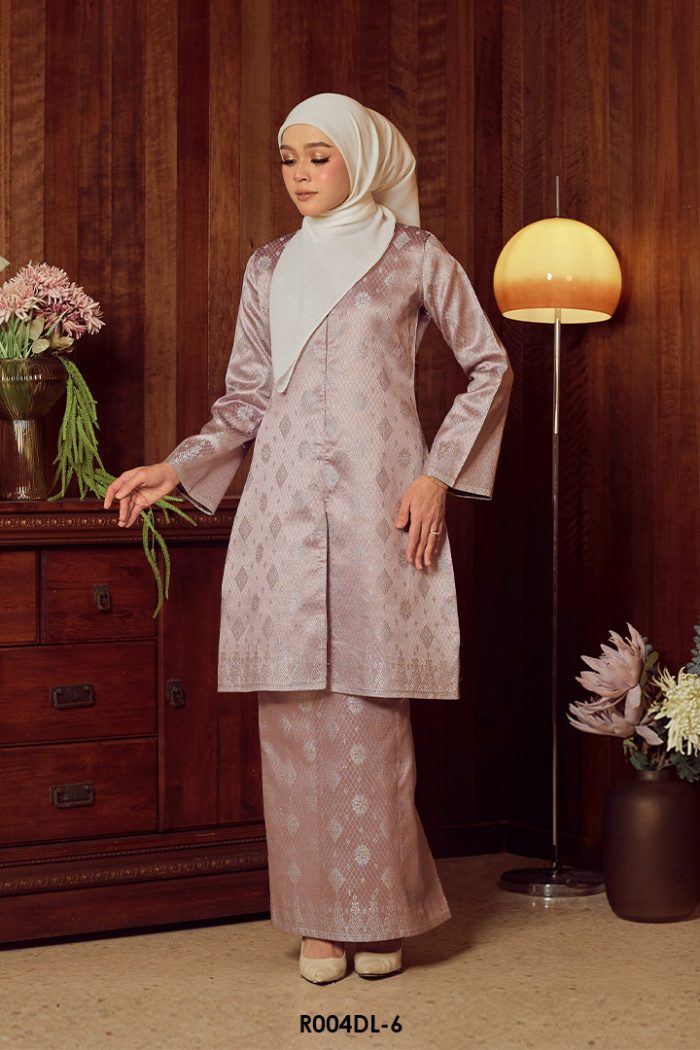 Delima Kurung in Faded Purple (R004DL-6)
