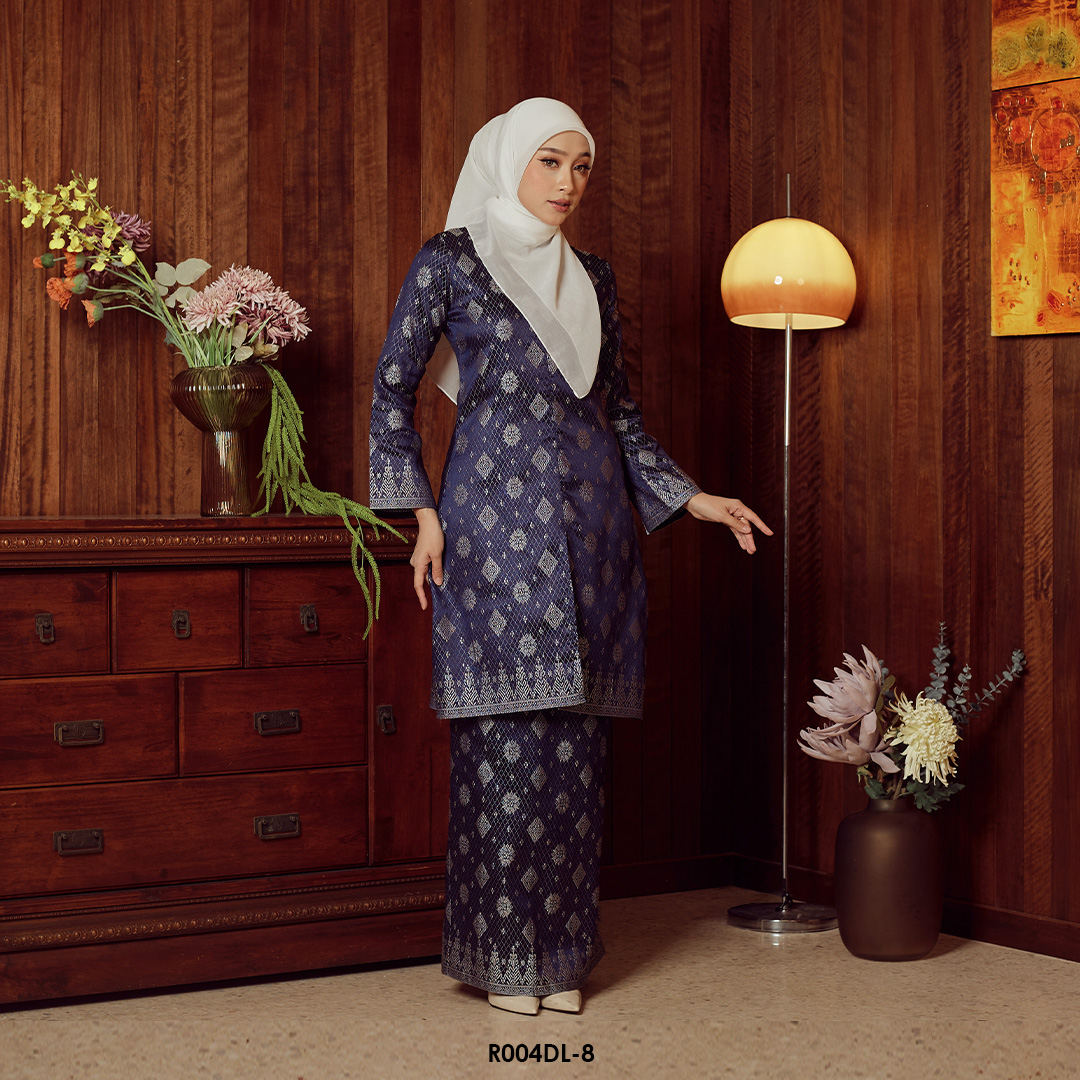 Delima Kurung in Midnight Blue (R004DL-8) - Image 2