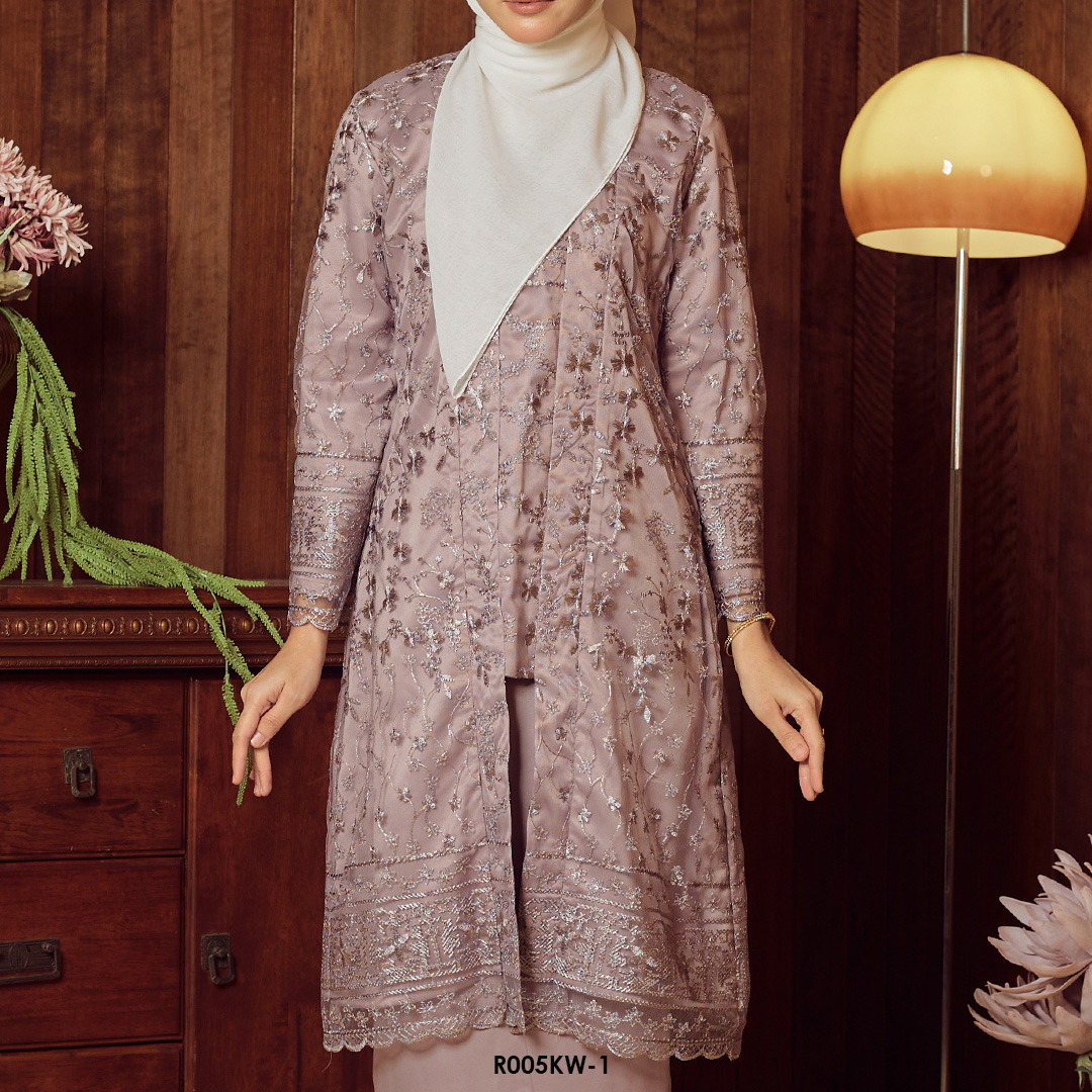 Kebaya Wilda in Dusty Purple (R005KW-1) - Image 4