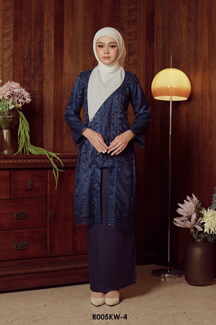 Kebaya Wilda in Dark Blue (R005KW-4)