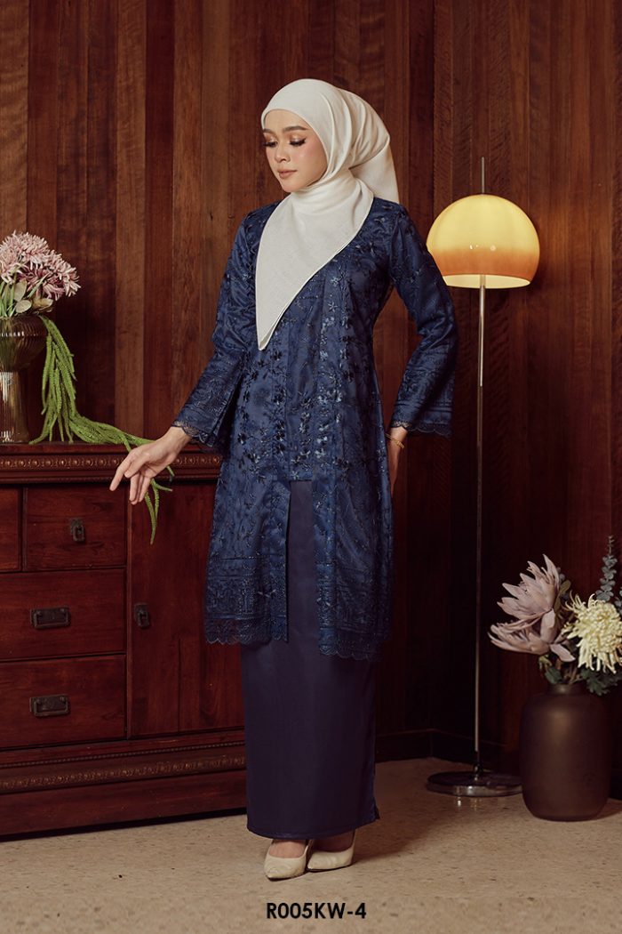 Kebaya Wilda in Dark Blue (R005KW-4)