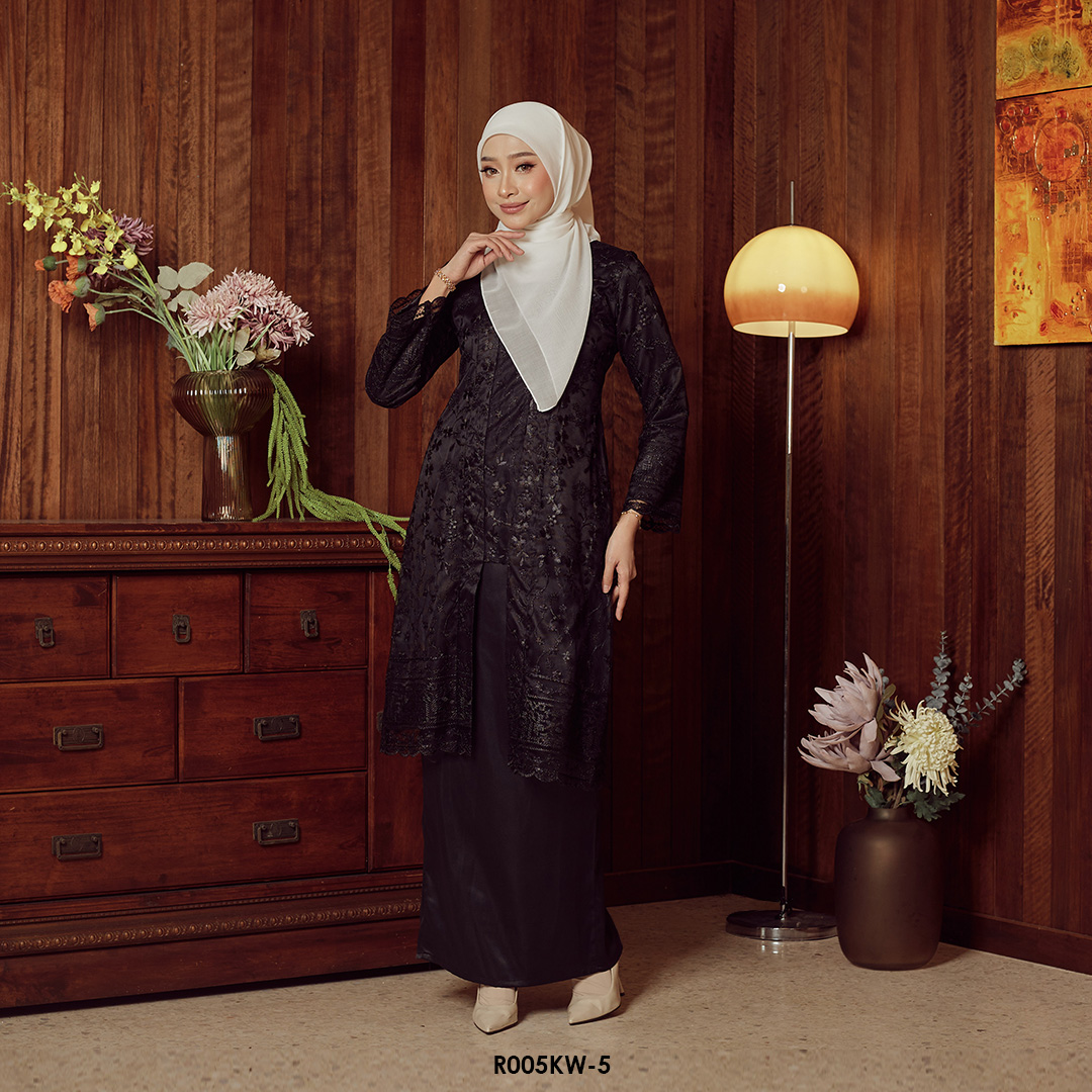 Kebaya Wilda in Black (R005KW-5) - Image 2