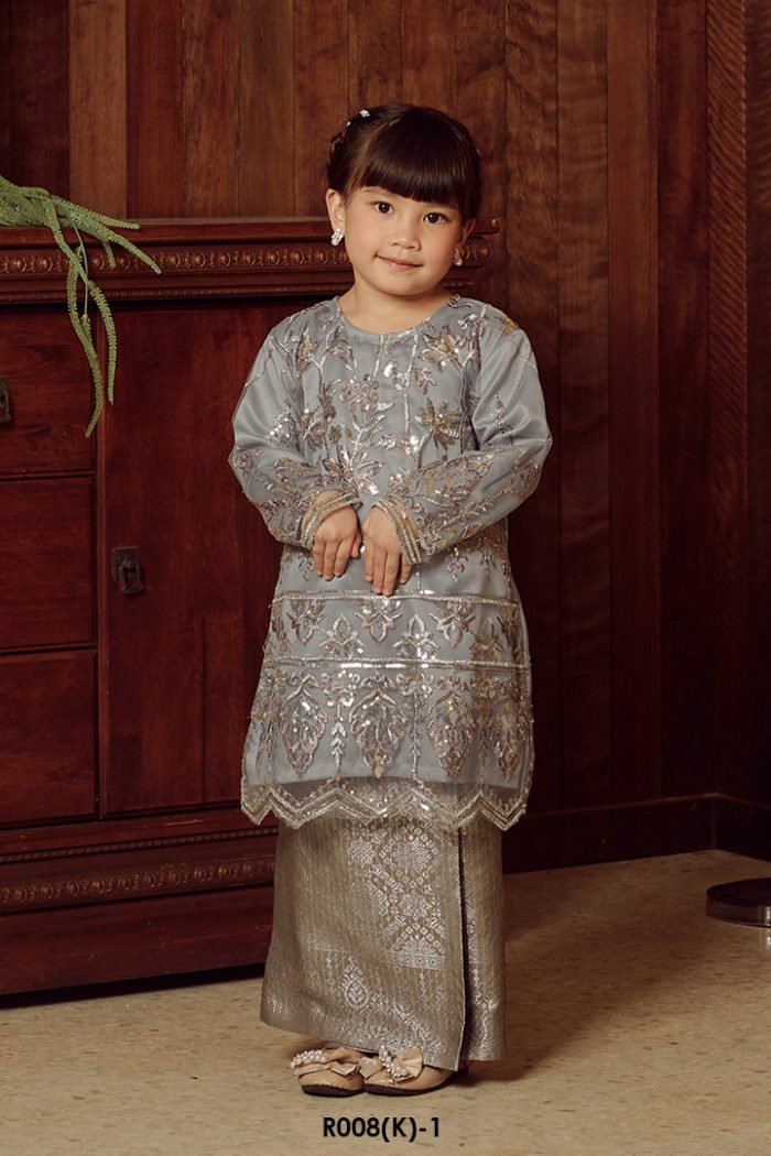 Serena Kurung in Grey (R008(K)-1)