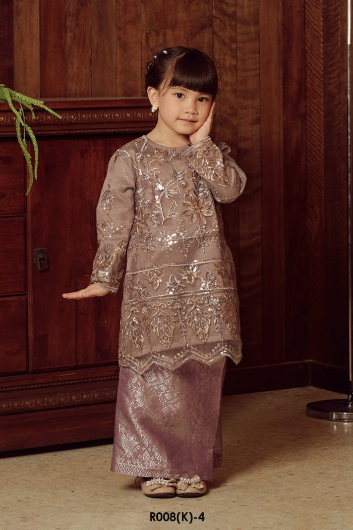 Serena Kurung in Faded Purple (R008(K)-4)