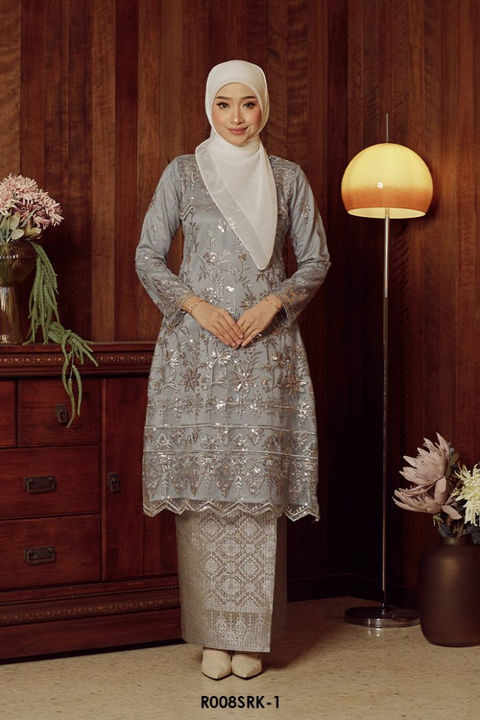 Serena Kurung in Grey (R008SRK-1)
