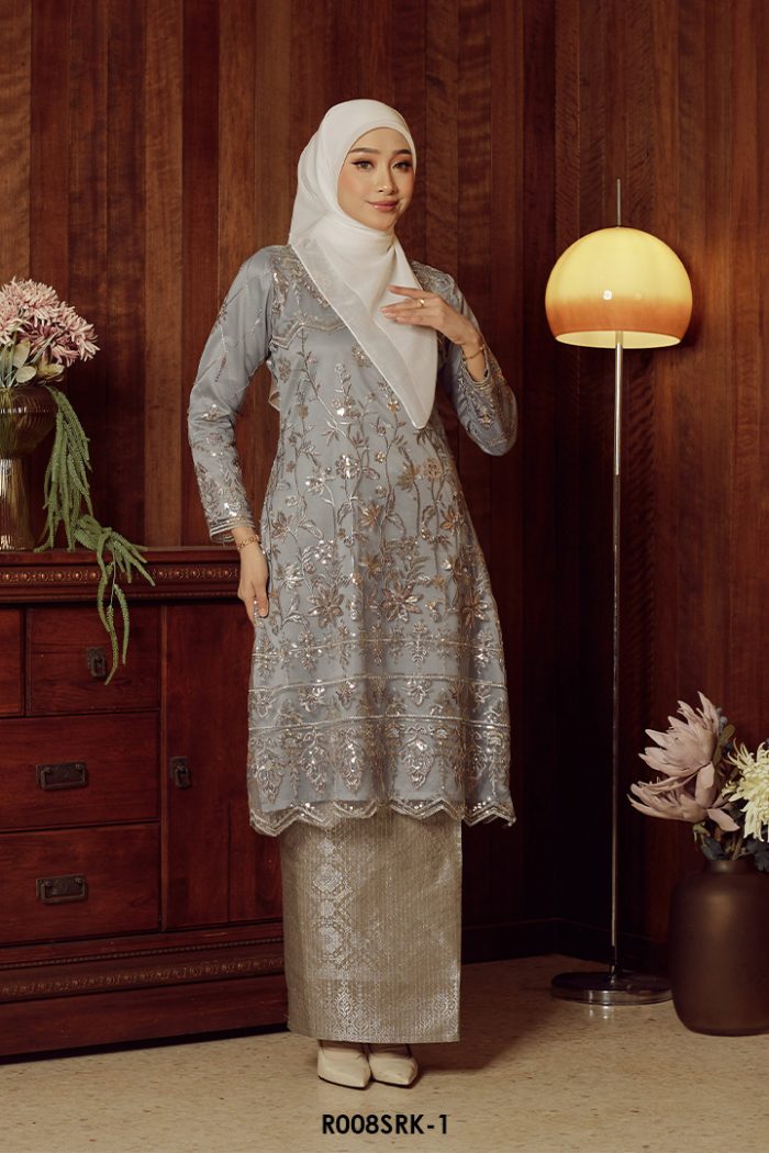 Serena Kurung in Grey (R008SRK-1)