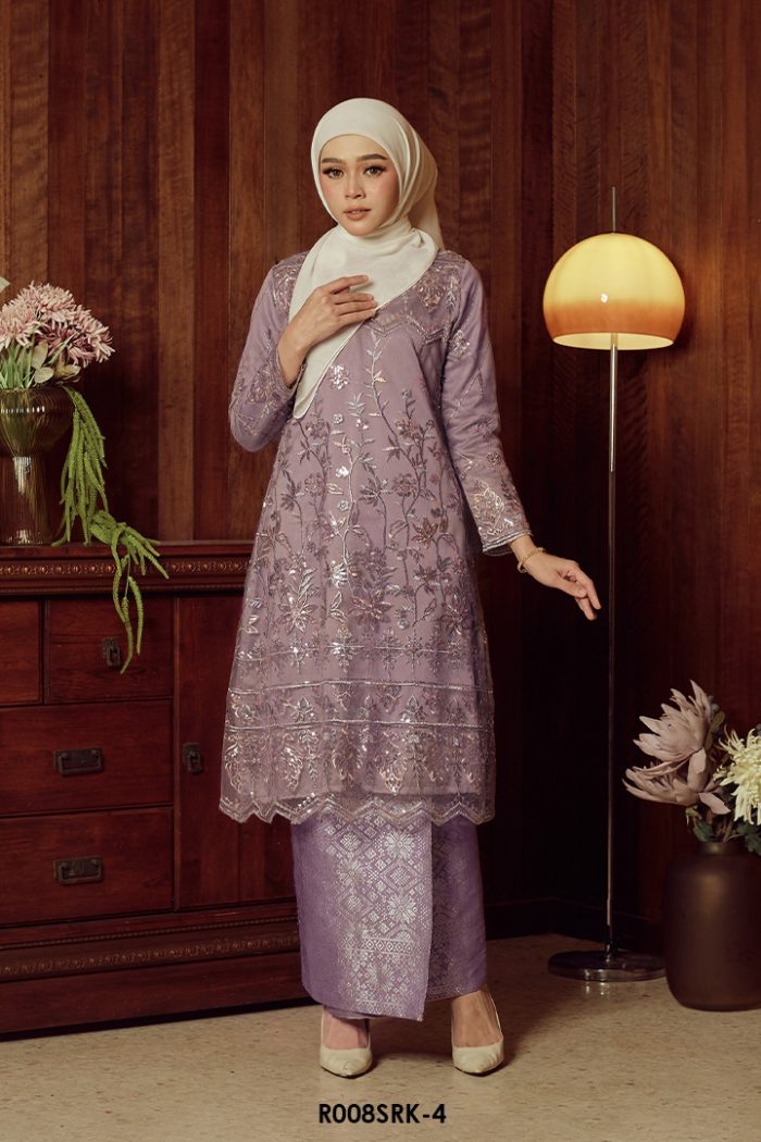 Serena Kurung in Faded Purple (R008SRK-4)