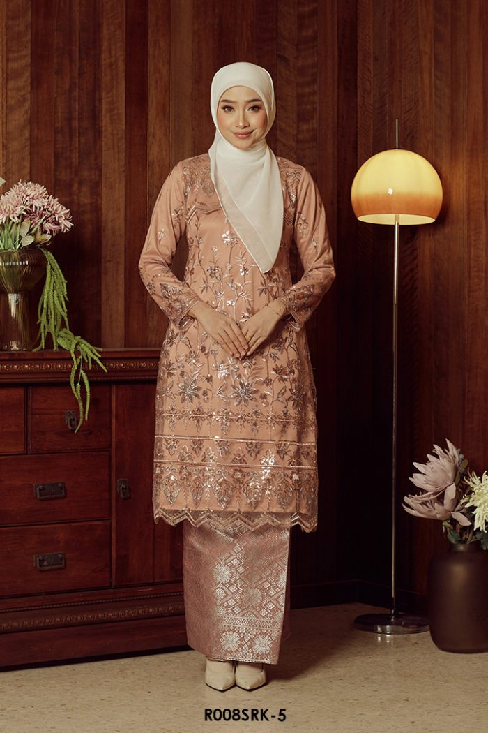 Serena Kurung in Coral (R008SRK-5)