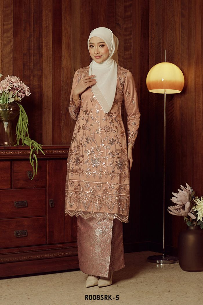 Serena Kurung in Coral (R008SRK-5)