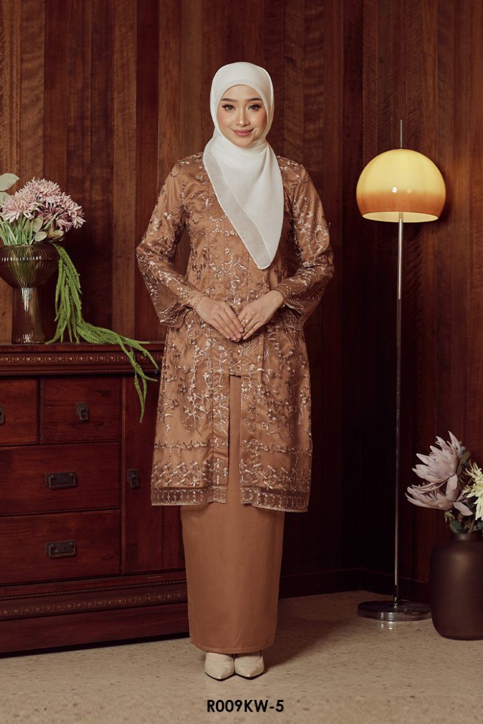 Kebaya Wilda in Tan Brown (R009KW-5)