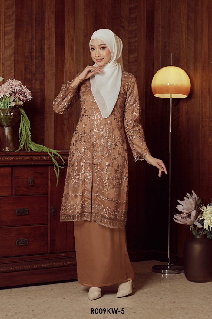 Kebaya Wilda in Tan Brown (R009KW-5)