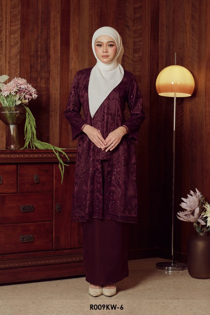 Kebaya Wilda in Mulberry (R009KW-6)