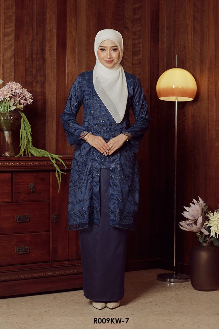 Kebaya Wilda in Dark Blue (R009KW-7)