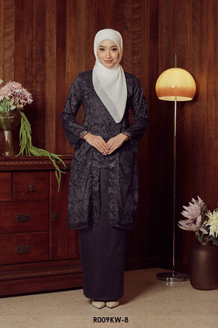 Kebaya Wilda in Black (R009KW-8)
