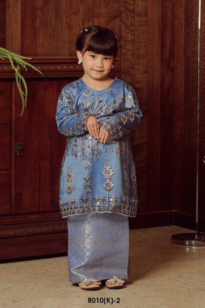 Tasnim Kurung in Blue (R010(K)-2)