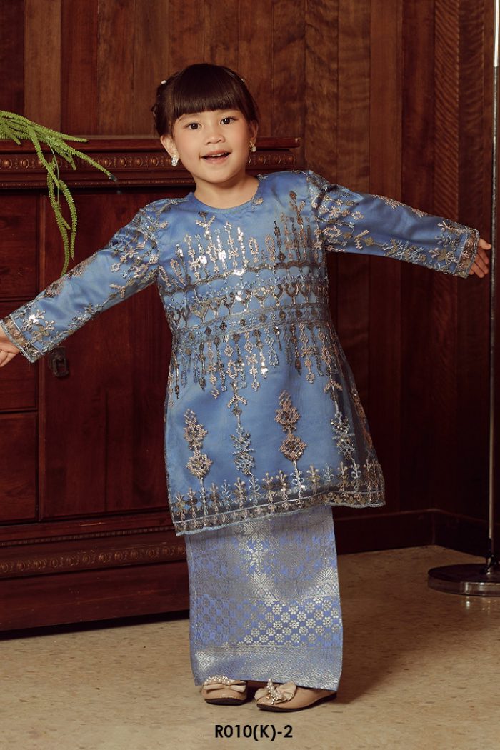 Tasnim Kurung in Blue (R010(K)-2)