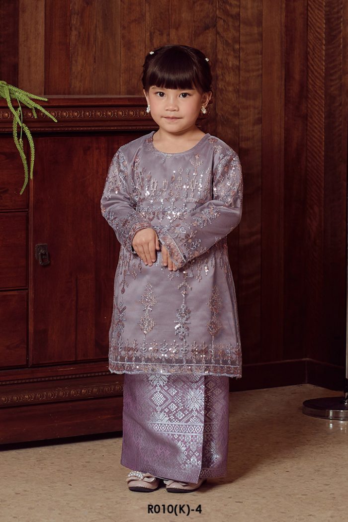 Tasnim Kurung in Faded Purple (R010(K)-4)