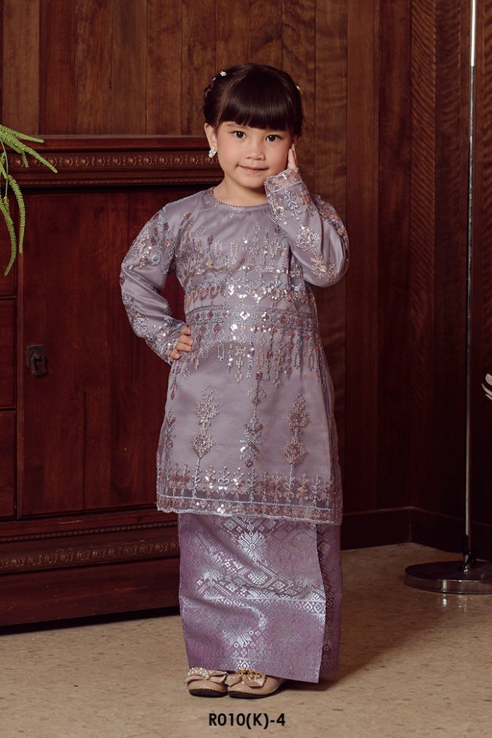 Tasnim Kurung in Faded Purple (R010(K)-4)