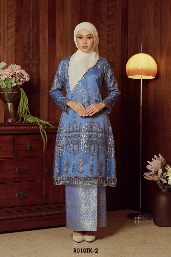 Tasnim Kurung in Blue (R010TK-2)
