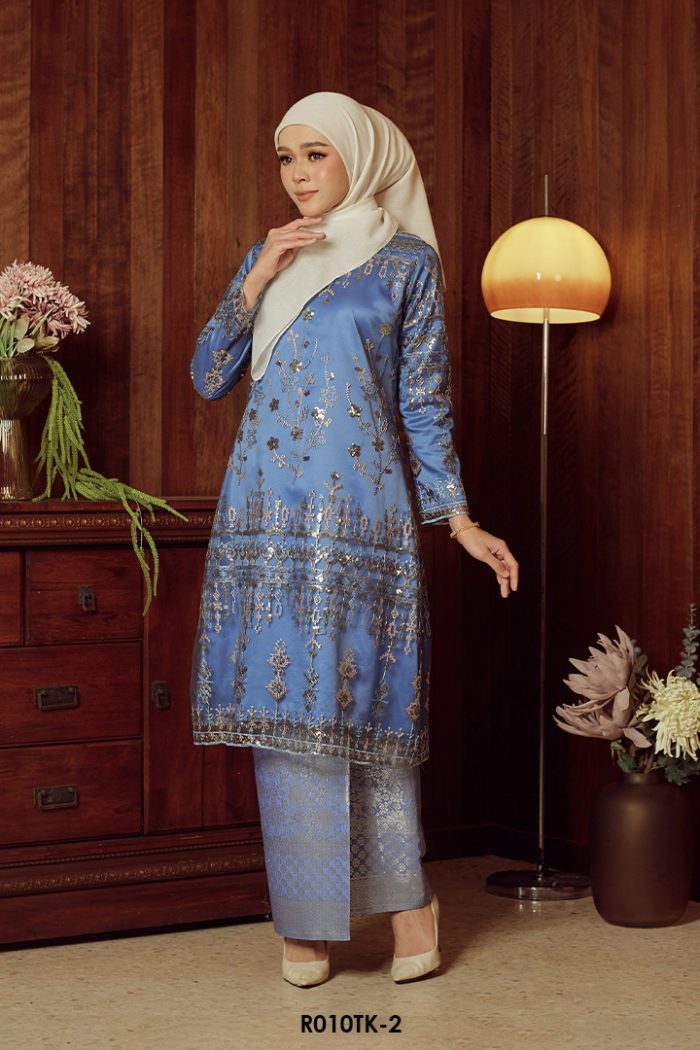 Tasnim Kurung in Blue (R010TK-2)