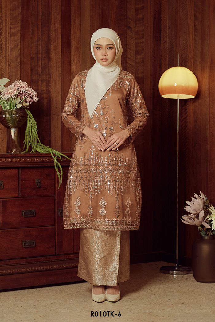 Tasnim Kurung in Brown (R010TK-6)