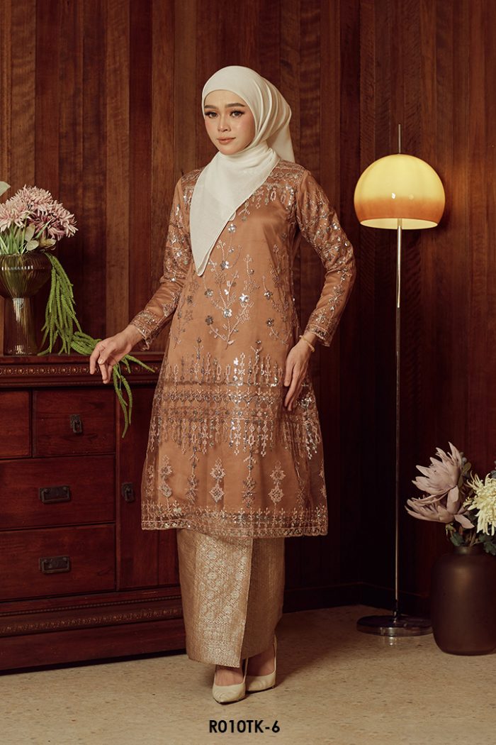 Tasnim Kurung in Brown (R010TK-6)