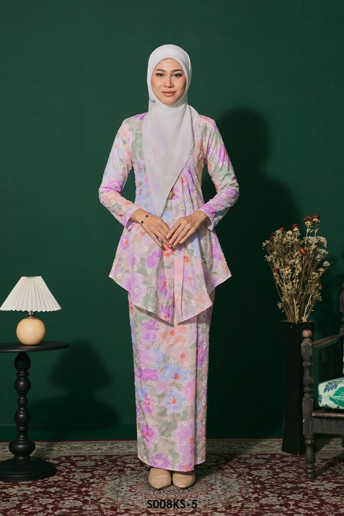 Kebaya Saloma in Purple (S008KS-5)